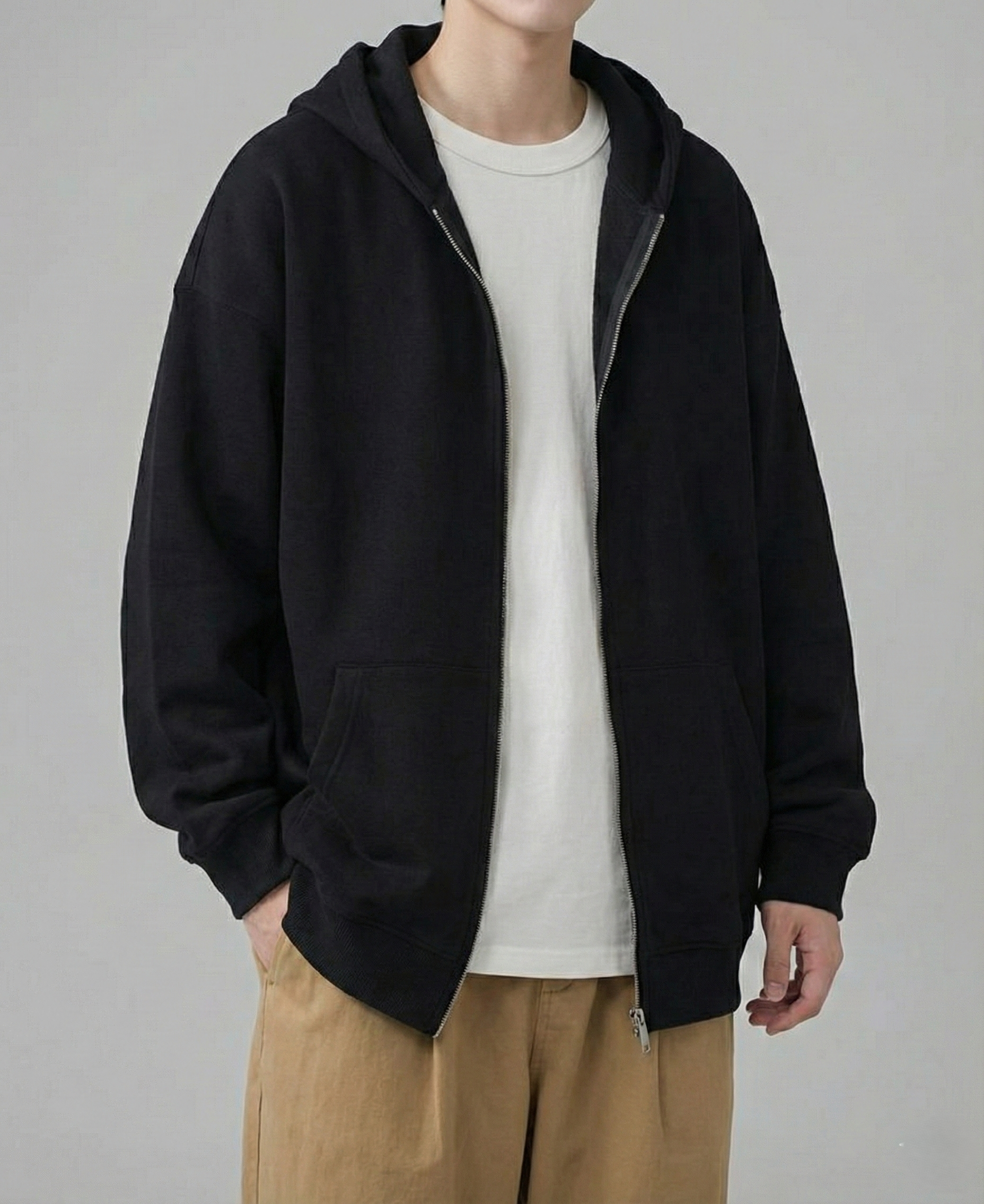 Cityboy 420g 極重磅純棉 Zip-up Hoodie | 雙層帽・立體剪裁