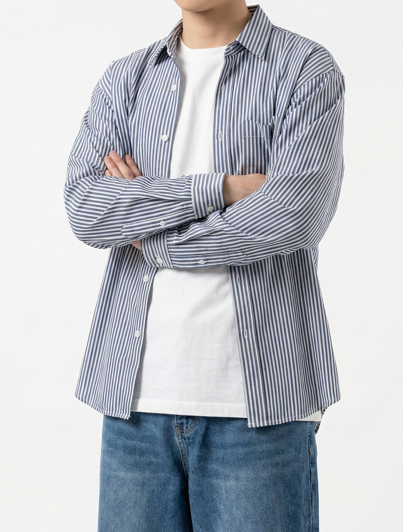 Cityboy 日系寬鬆直間牛津紡恤衫 | 疊穿神器・四季通用