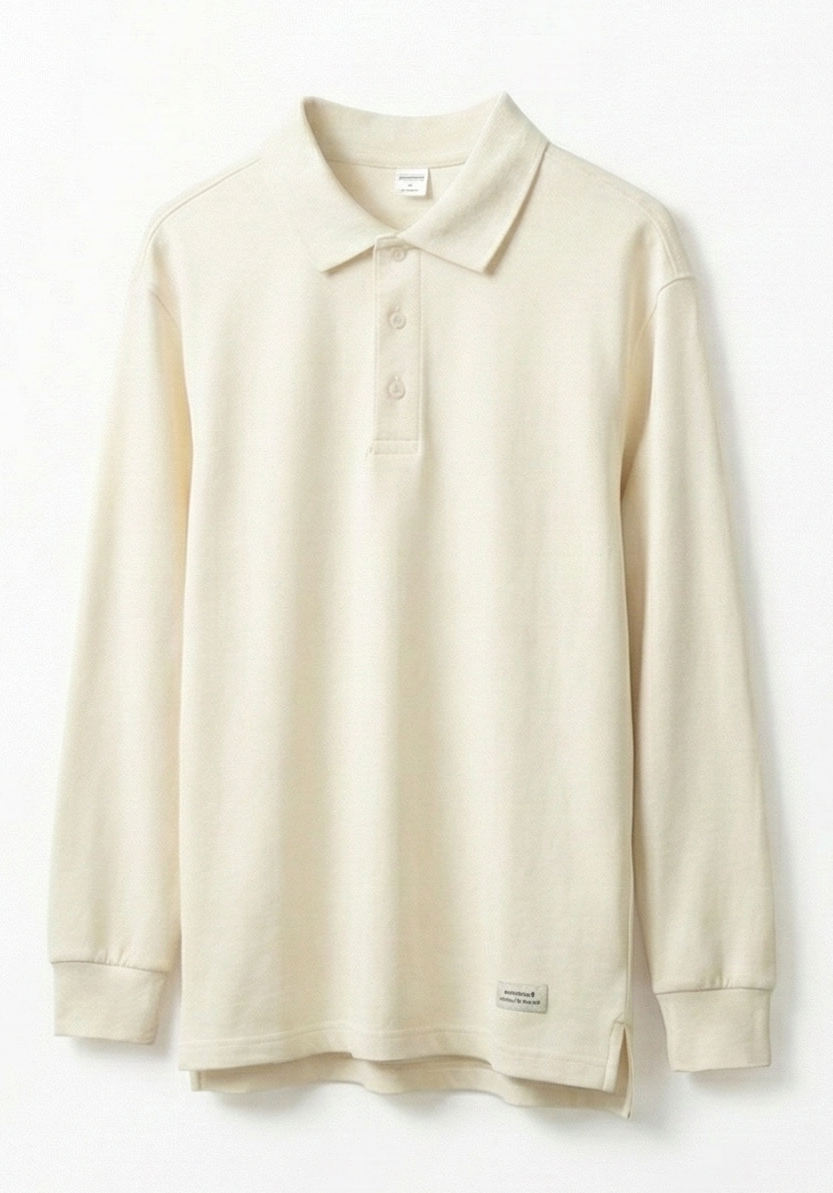 Cleanfit 重磅華夫格長袖 Polo | 韓系斯文・約會首選